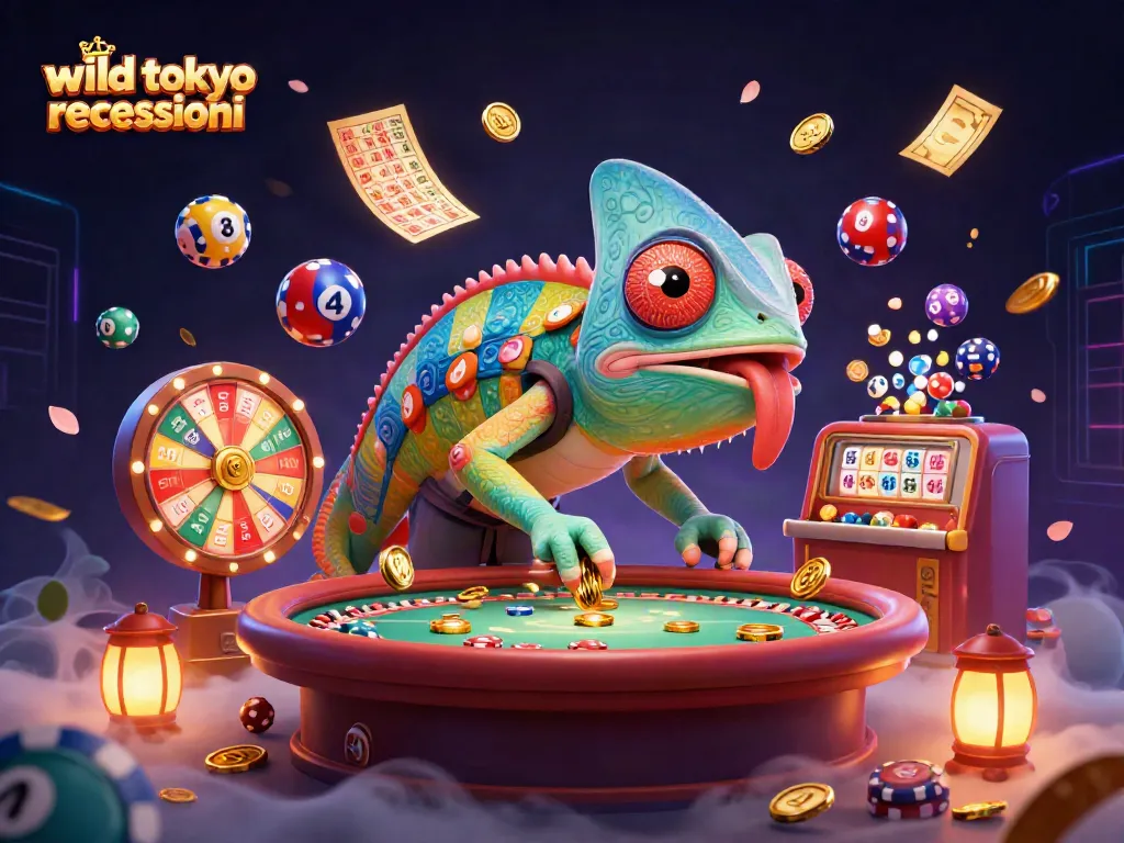 Experience thrilling action at Wild Tokyo with vibrant games and golden coins flying around.